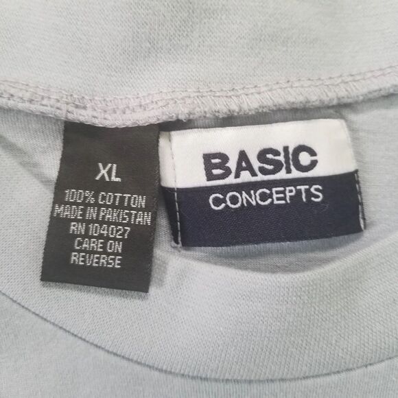 Honolulu Hawaii Aloha Embroidered Basic Concepts Mens Blue Tshirt Size XL Surf - Picture 5 of 10